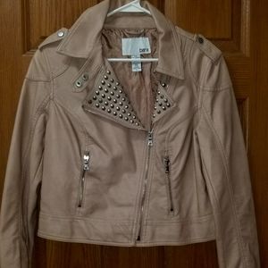 Women's Studded Pleather Jacket